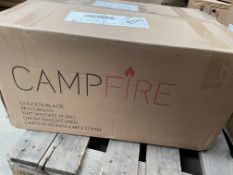 Boxed Campfire 4+1 Original Series Black Gas Barbecue RRP £239.99, with Weatherproof Cover & Side
