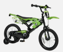 2 x Mixed Junior/Kids Bikes, Sizes, Style and Colours will vary. Bikes may vary from example