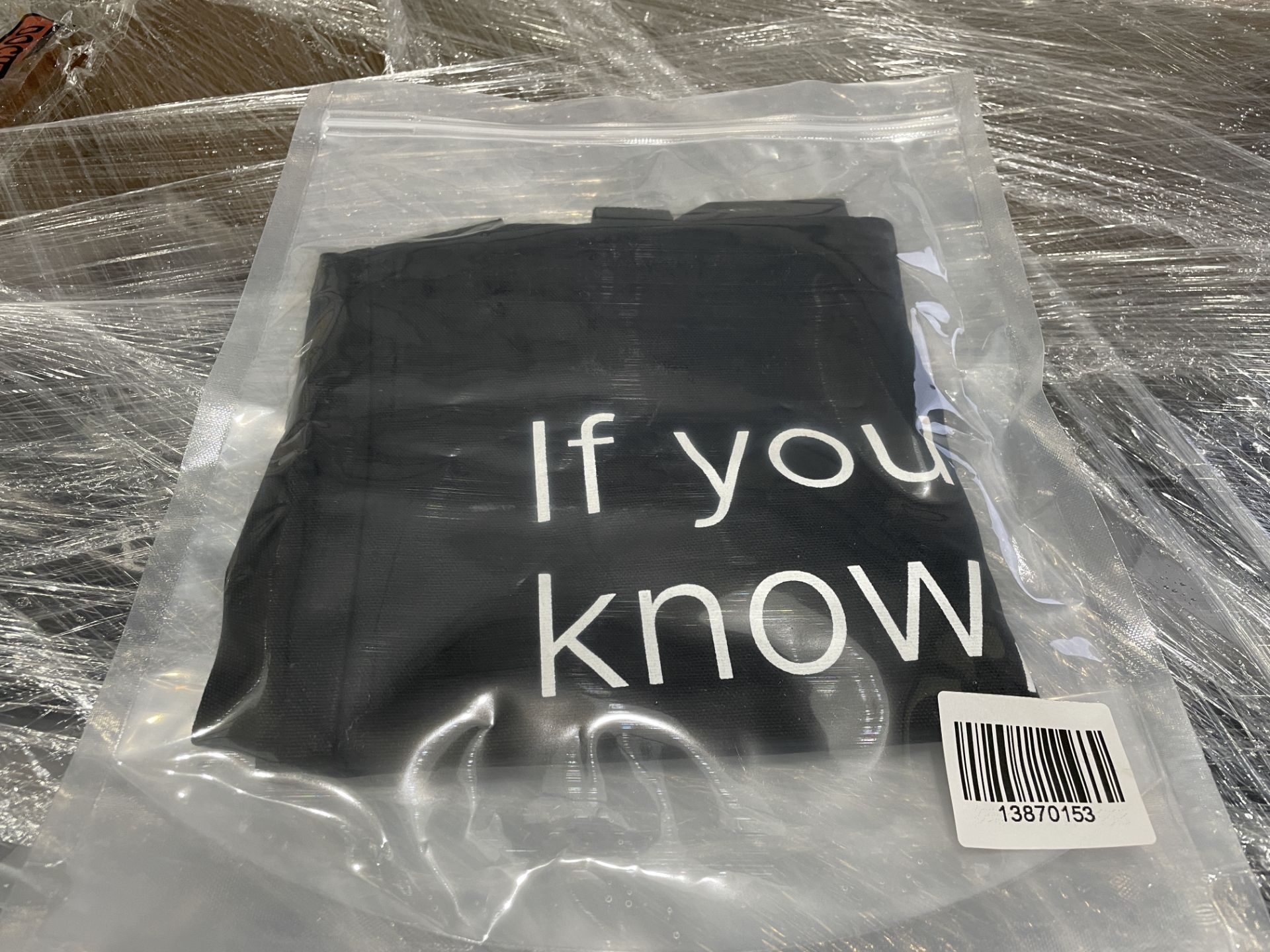 25 X BRAND NEW CULT BEAUTY IF YOU KNOW YOU KNOW LARGE BLACK FASHION TOTE BAGS (LOC: 22.15-AA582)