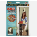 20 Magic Curtain Door Mesh Magnetic Fastening Hands Free Fly Bug Insect Screen, Magic Mesh door