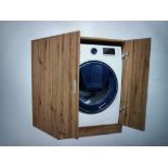 1X THE VIDAXL WASHING MACHINE CABINET IN ARTISAN OAK (70.5X71.5X91.5 CM) IS A FUNCTIONAL AND STYLISH