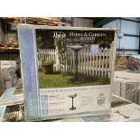 2 X BRAND NEW Alpine TEC114 Corporation 79 cm Tall Outdoor Antique Flower Birdbath with Bird