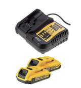 DeWalt DCB183X2/DCB112 2x 2.0Ah 18v XR Li-Ion Batteries and Charger RRP £79 (LOC: B3CAGE4-JR5604)