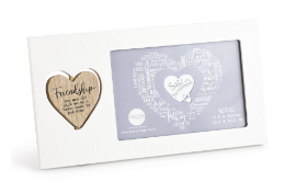Box to contain 24 x Brand New Said with Sentiment - Friendship Photo Frame - White, A stylish