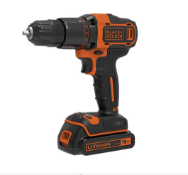 Boxed Black & Decker 18V Combi Drill 1 x 1.5Ah RRP £49.98 Hammer action for drilling into masonry