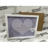 21 X BRAND NEW SAID WITH SENTIMENT HEART FRAMES (DESIGNS MAY VARY) (LOC: 19.12-AA7598)