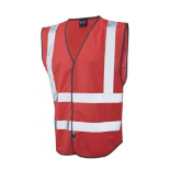 33 x Leo Pilton Red Reflective Vest XXXL, The Leo Workwear Pilton reflective vest is comfortable