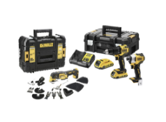Boxed DeWalt DCK326D2T-GB 18V XR RRP £399.98 Brushless Compact Combi, Impact Driver, Multi Tool 3
