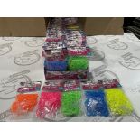 2 x Boxes of 152 Brand New packs of Neon Loom Bands, each pack contains 250 bands, multiple colour