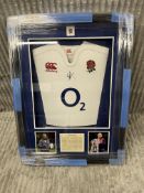 BRAND NEW GENUINE SIGNED Rugby shirt signed by England rugby head coach, Rugby World Cup finalist