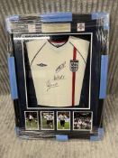 BRAND NEW GENUINE SIGNED Football shirt 2001 signed by Ballon d'Or winner Michael Owen, UEFA