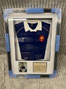 BRAND NEW GENUINE SIGNED Rugby shirt signed by France rugby legend, World Rugby Hall of Fame