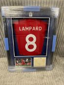 BRAND NEW GENUINE SIGNED Football shirt signed by UEFA Champions League winner Frank Lampard in