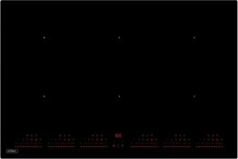 BRAND NEW Kernau KIH 8645-6B Pure Black, Induction hob, Black, This built-in hob is one of the wider
