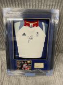 BRAND NEW GENUINE SIGNED Sports shirt signed by Olympic heptathlon gold medallist 2012 Jessica Ennis