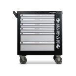 New & Boxed Swiss Kraft 136 Piece Professional Wheeled Lockable Tool Chest. RRP £1495. 6 Drawers