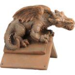 6 X BRAND NEW Design Toscano NG30667 Apex, the Winged Dragon Sculptural Roof Cresting, Brown RRP £50