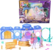 2 X BRAND NEW Unicorn Academy, Starglow Fountain & Stable Playset with Wildstar, Lights and