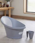 6 X BRAND NEW Shnuggle Baby Bath with Plug - Pebble Grey Handy plug to empty or refresh water Bum