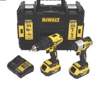 Boxed DEWALT DCK2063P2T-SFGB 18V 2 x 5.0Ah Li-Ion XR Brushless Cordless Twin Pack (LOC: B3CAGE1-