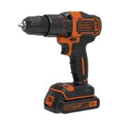 Black & Decker 18V Combi Drill 1 x 1.5Ah, Hammer action for drilling into masonry and concrete, 2