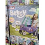 BRAND NEW Little Tikes Bluey Grannies Car Coupe with 2 Accessories, Bluey Foot-to-Floor Ride-On, for