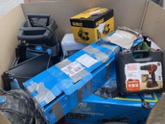 LARGE BOX PALLET TO CONTAIN A QUANTITY OF ASSORTED GOODS FROM A MAJOR DIY SUPPLIER INCLUDING BLACK