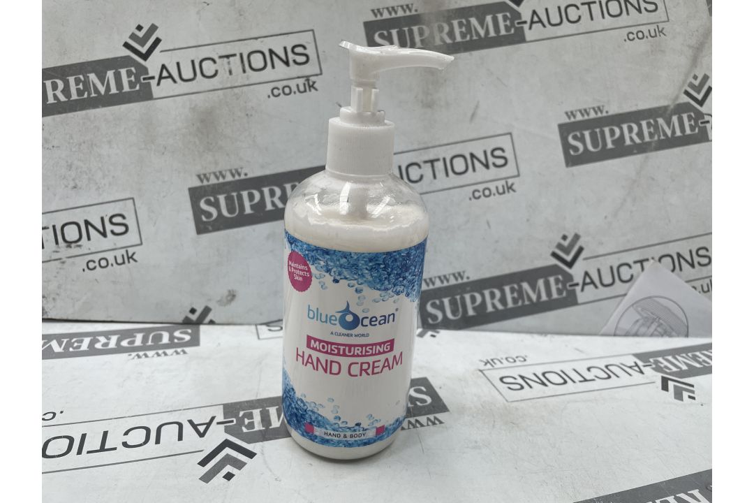 2 x Boxes of 24 x Blue Ocean Moisurising Hand & Body Cream, 300 ml bottles, Heavy Duty
