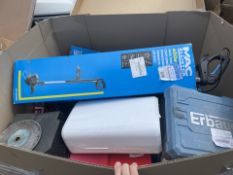 LARGE BOX PALLET TO CONTAIN A QUANTITY OF ASSORTED GOODS FROM A MAJOR DIY SUPPLIER INCLUDING