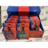 144 X BRAND NEW MAXIM ASSORTED EMERGENCY LIGHTS IN DISPLAY BOXES (LOC: 46.16-AA7796 - 1P)