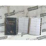 Box of 60 x 16 Part, Wirebound A-Z Telephone/Address Book (Dark Blue Clear) CV6020, (Clear)