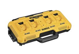 Boxed DeWalt DCB104-GB 18V XR 4 Port Fast Charger 240V RRP £267.32, The DeWalt DCB104-GB 18V XR 4