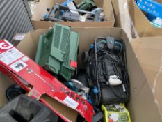 LARGE BOX PALLET TO CONTAIN A QUANTITY OF ASSORTED GOODS FROM A MAJOR DIY SUPPLIER INCLUDING RYOBI