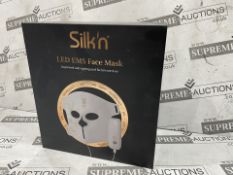 SILK'N LED EMS FACE MASK, IMPROVED ANTI AGEING AND FACIAL EXERCISES RRP £300. Transform your