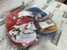 12 X BRAND NEW PAIRS OF PAW PATROL CHILDRENS SLIPPERS (SIZES MAY VARY) (LOC: 22.14-HH2787 - 1P)