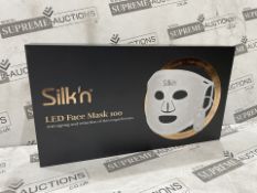 SILK'N LED FACE MASK 100 ANTI AGEING AND REDUCTION OF SKIN INPERFECTIONS RRP £150. Elevate your skin