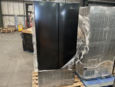 REFURBISHED Fridgemaster MS83430EB Total No Frost American Fridge Freezer - Black - E Rated RRP £