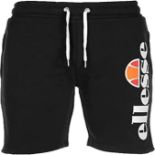 5 X Pairs of Ellesse Mens Bossini Fleece Shorts, UK Size 32, in Black, A comfortable addition to
