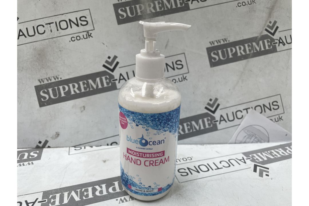 Box to contain 24 x Blue Ocean Moisurising Hand & Body Cream, 300 ml bottles, Heavy Duty