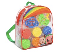 Box to contain 12 x Cocomelon Dough Backpacks, with cutters, Age 3+ Let your little one’s