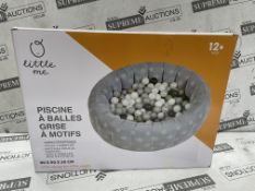 12 X BRAND NEW LITTLE ME SOFT BABY BALL PIT POOLS ROUND SOFT PLAY 90 X 90 X 30CM RRP £26 EACH (