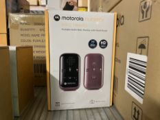 2 X BRAND NEW MOTOROLA PIP12 TRAVEL PORTABLE AUDIO BABY MONITORS (LOC: SR-BB3916)