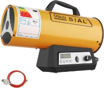 SIAL 171,000 Btu/hr Gas Fan Heater Heat Cannon Portable Heater Workshops Heater Hot Air Generator