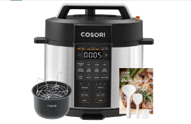 Boxed COSORI Electric Pressure Multi Cooker 5.7L, Recipe Book, 9-in-1, Steamer, Rice & Slow
