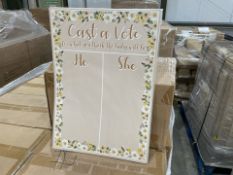 76 X BRAND NEW SPARKLE AND BASH BABY GENDER REVEAL BOARD SETS BEE THEMED (LOC: 17.15-aa36 - 1P)
