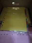 100X CONSORTIUM COLOUR?CODED PAGE DIVIDERS ARE MULTI?SECTION DOCUMENT ORGANISERS MADE FROM