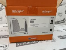 4 X BRAND NEW PACKS OF 4 OXY-GEN SHIELD STAINLESS STEEL ANTI VANDAL AIR FRESHENER DISPENSERS RRP £