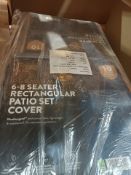 3X PREMIUM 6-8 SEATER RECTANGULAR PATIO SET COVER, EACH PACK HAS 2 SETS. (LOC: 8.7-MM467 - 1P)