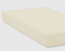 Brand New NightComfort Fitted Sheet Non Iron Polycotton Deep Fit 35cm Beige Single (LOC: NH1.5-