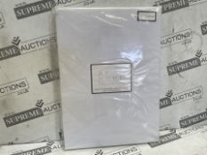 8 X BRAND NEW Responsibly Sourced Easy-Care Plain Dye Fitted Sheet SUPER KING SIZE IN WHITE (LOC: